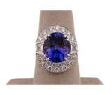 Women's 18K Tanzanite & 1.25ct Diamond Ring