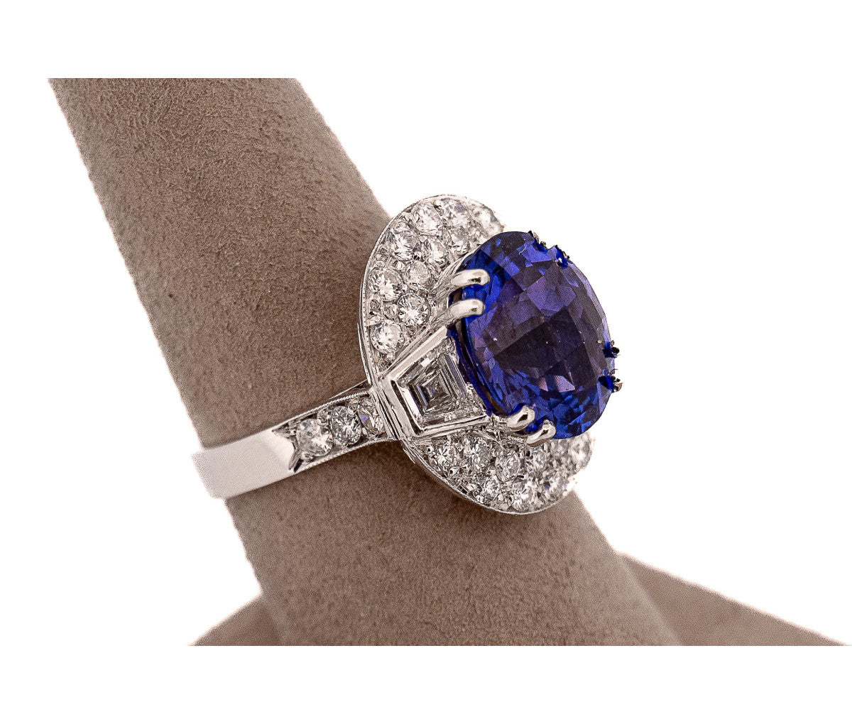 Women's 18K Tanzanite & 1.25ct Diamond Ring