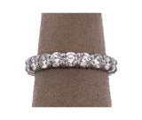 Platinum 2.53 CTW Round Natural Diamond Eternity Band