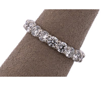 Platinum 2.53 CTW Round Natural Diamond Eternity Band