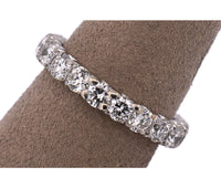 Platinum 2.69 CTW Round Natural Diamond Eternity Band