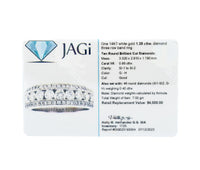 Women's 14k 1.35ct Diamond Three Row Band