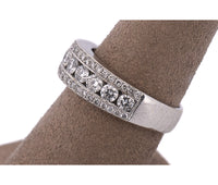 Women's 14k 1.35ct Diamond Three Row Band