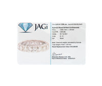 Platinum 3.9 CTW Round Natural Diamond Eternity Band