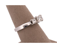 14K White Gold 1.45Ct Square Modified Brilliant Diamond Ring