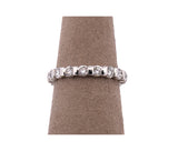 Women's 14k White Gold 2ct Diamond Eternity Band