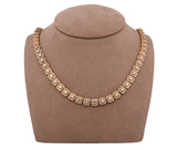 10k 25.72ct Diamond Necklace Weighing 28.4dwt