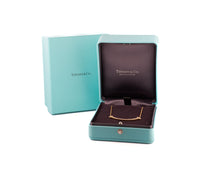 18k Rose Gold Tiffany and Co T Smile Diamond Necklace