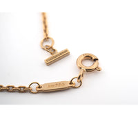 18k Rose Gold Tiffany and Co T Smile Diamond Necklace