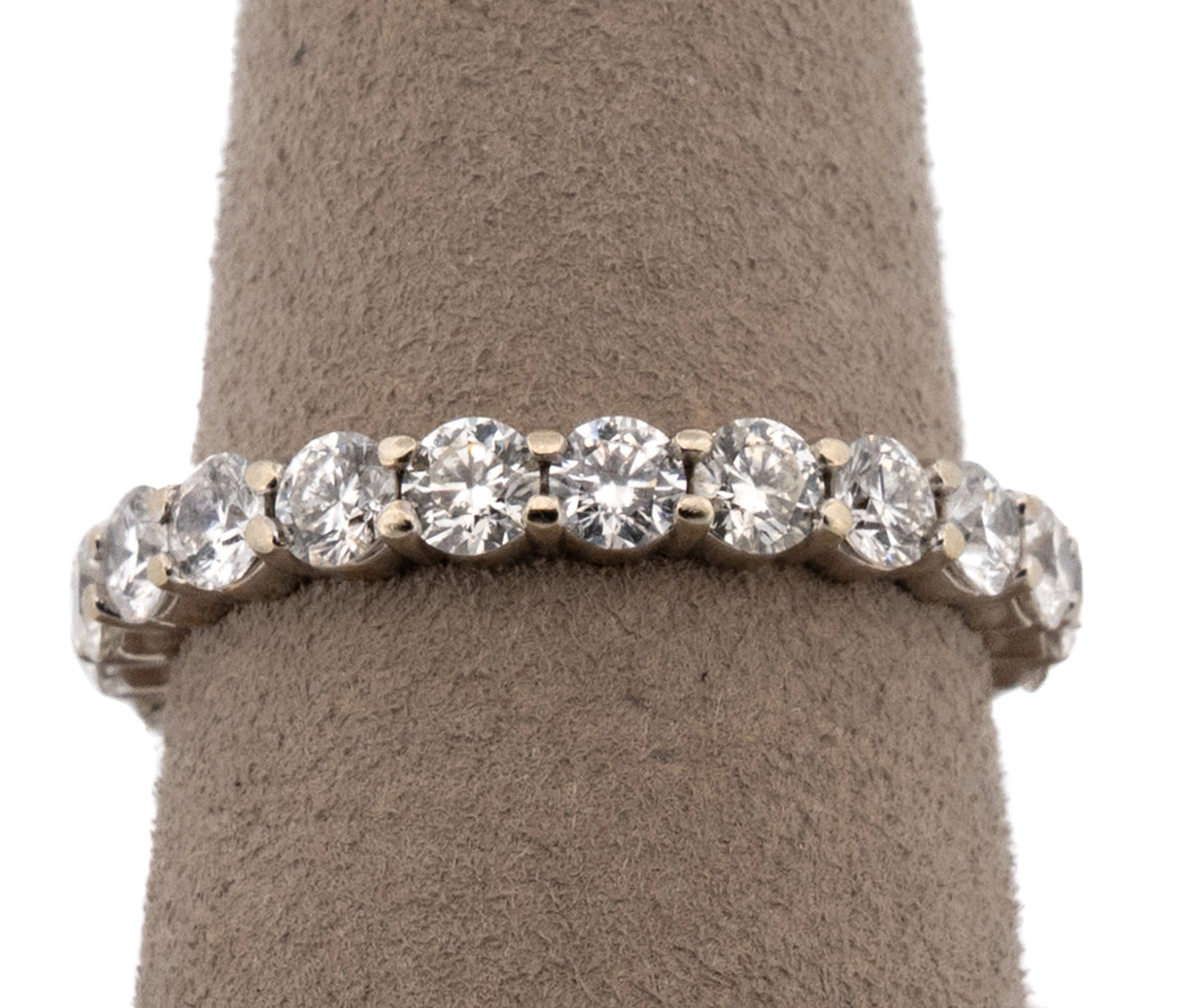 14k White Gold 2.15 CTW Diamond Eternity Band