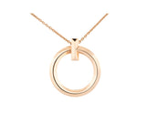 18k Rose Gold Tiffany and Co T1 Circle Pendant