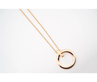 18k Rose Gold Tiffany and Co T1 Circle Pendant