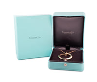 18k Rose Gold Tiffany and Co T1 Circle Pendant