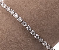 14k White Gold 1.5ct Diamond Tennis Bracelet