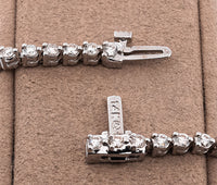 14k White Gold 1.5ct Diamond Tennis Bracelet