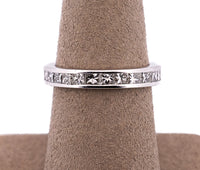 Platinum 1.82ct Princess Cut Diamond Eternity Band  Princess