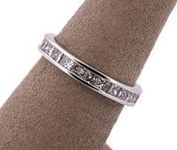 Platinum 1.82ct Princess Cut Diamond Eternity Band  Princess