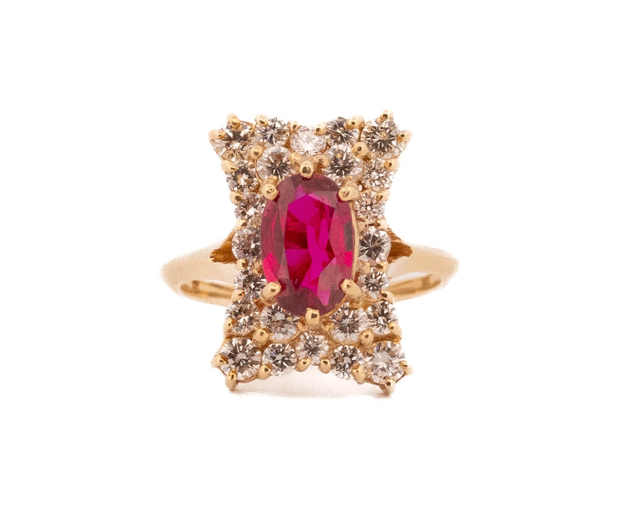 Gemstone 18K 2.43ct CTW Oval Rubys