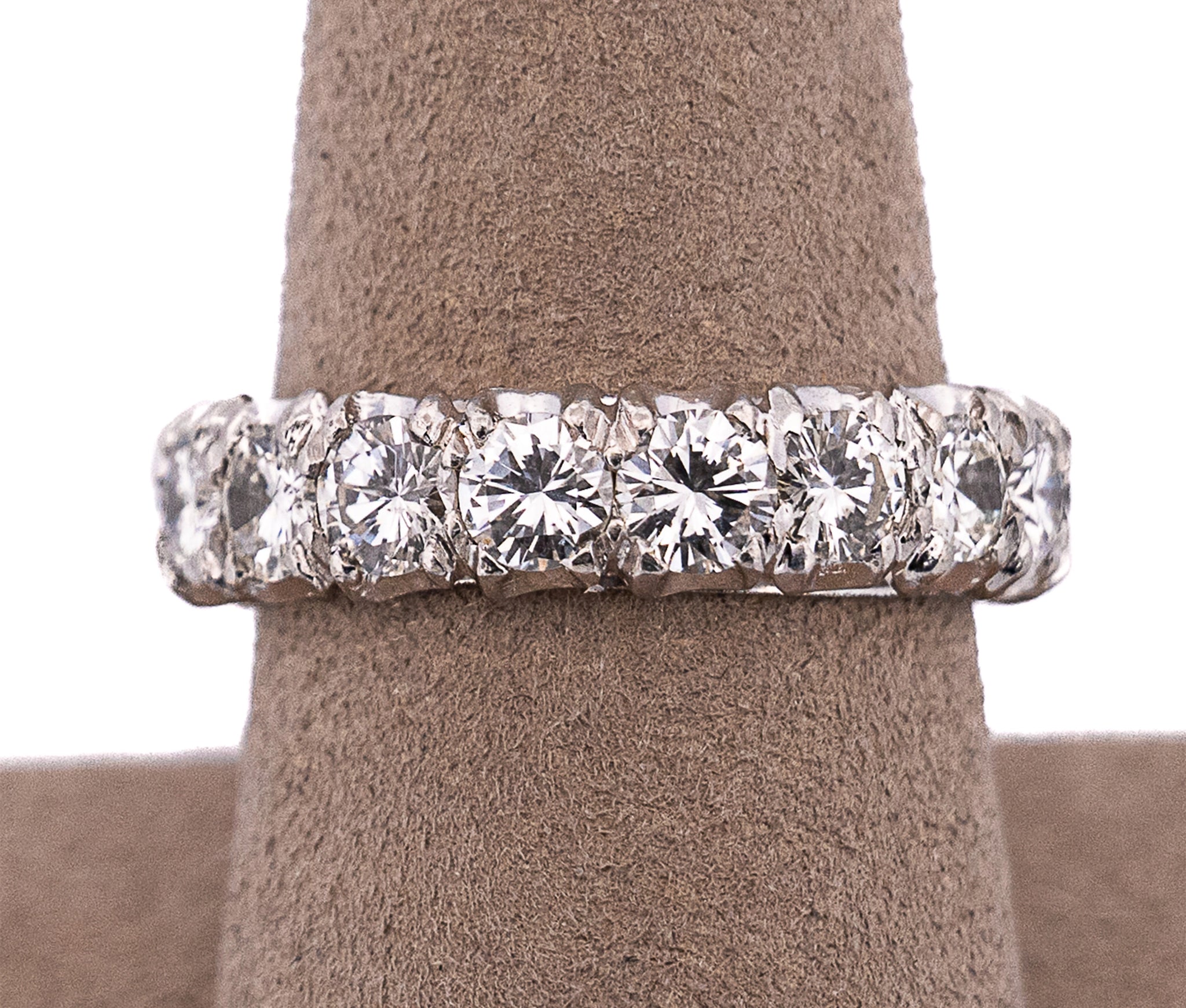 Platinum 3.9 CTW  Diamond Eternity Band