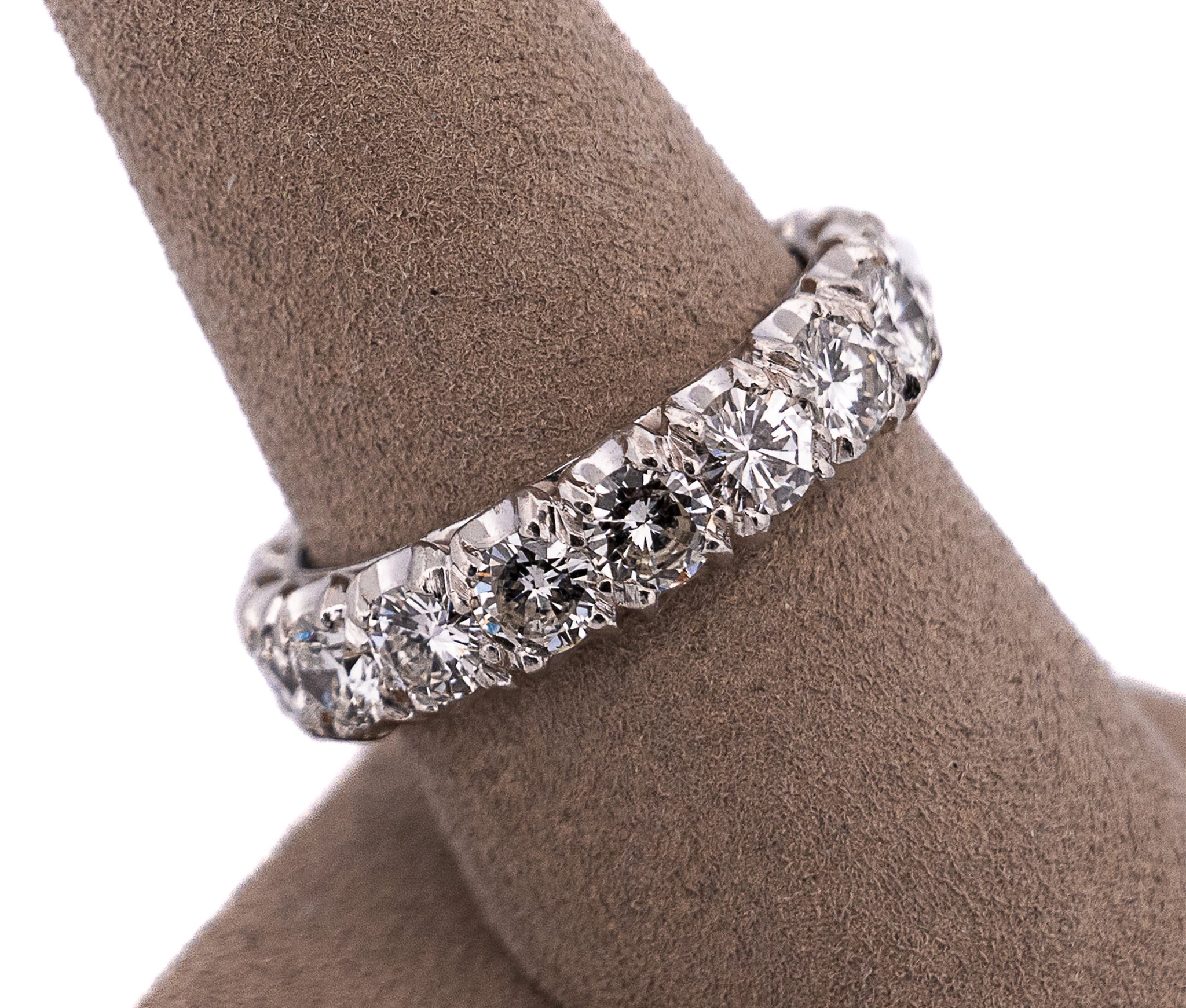 Platinum 3.9 CTW  Diamond Eternity Band