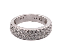 14k White Gold .43ct Diamond Band