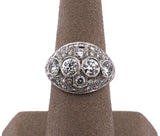Platinum Original Art Deco 6.24ct Diamond Ring