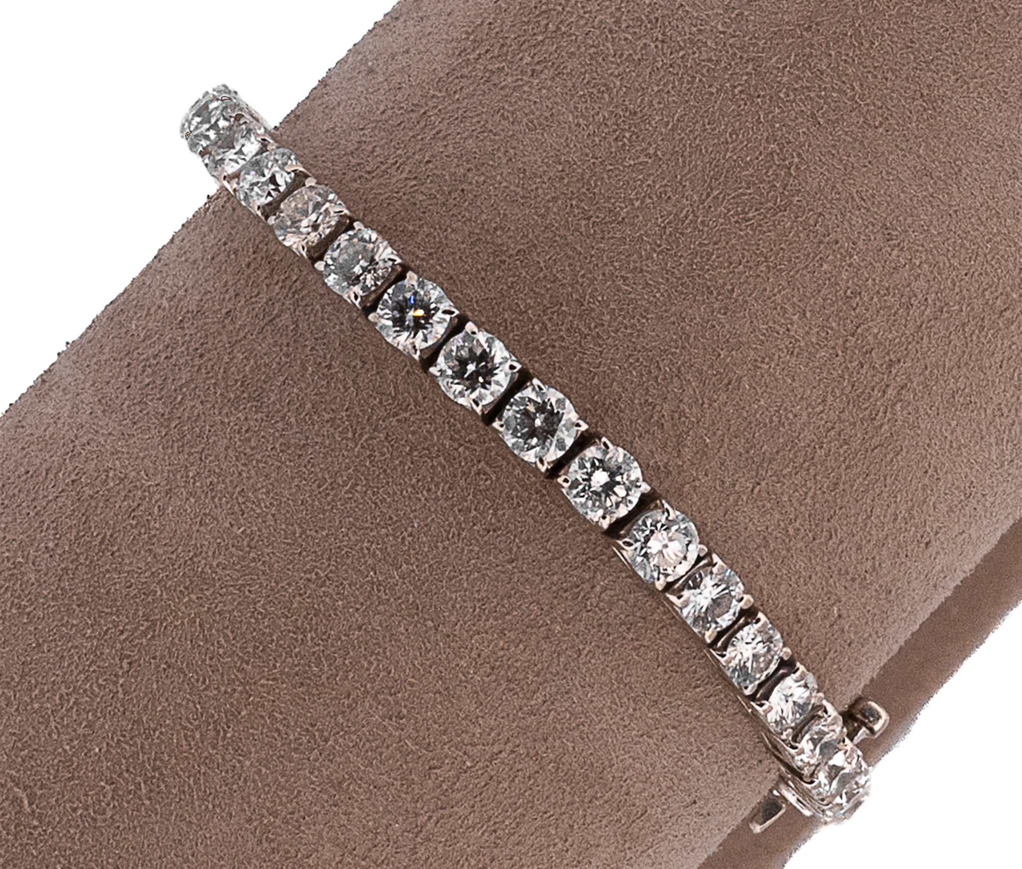 14K White Gold Diamond Tennis Bracelet