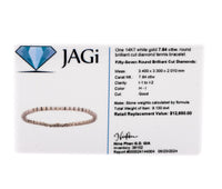 14kt White Gold Diamond Tennis Bracelet