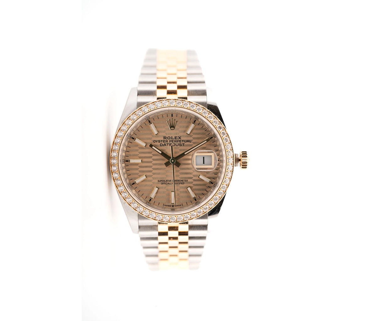 Rolex Oyster Perpetual Datejust 36mm Diamond Bezel