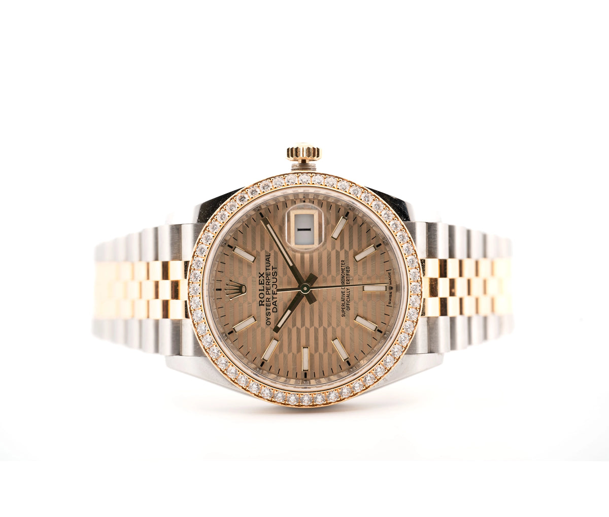 Rolex Oyster Perpetual Datejust 36mm Diamond Bezel