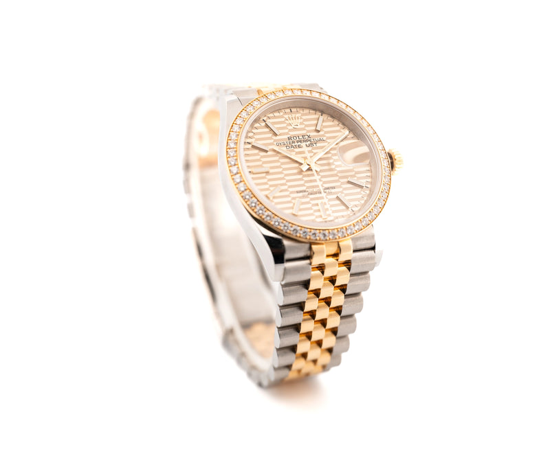 Rolex Oyster Perpetual Datejust 36mm Diamond Bezel