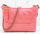 Chanel Pink Quilted Lambskin Medium Gabrielle Bag