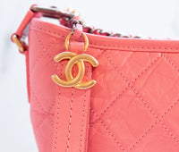 Chanel Pink Quilted Lambskin Medium Gabrielle Bag