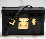 Louis Vuitton Black Vernis Leather Petite Malle Crossody