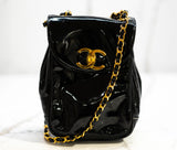 Chanel Vintage Patent Leather Mini Crossbody