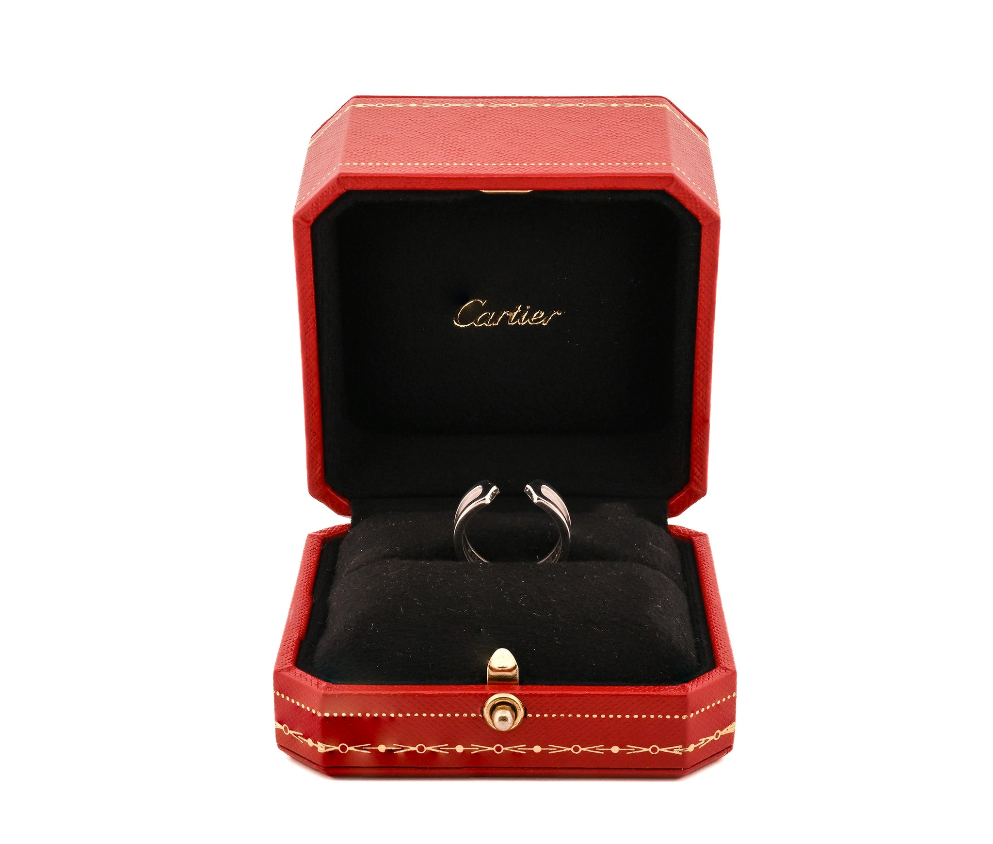 18K White Gold Cartier C De Cartier Ring