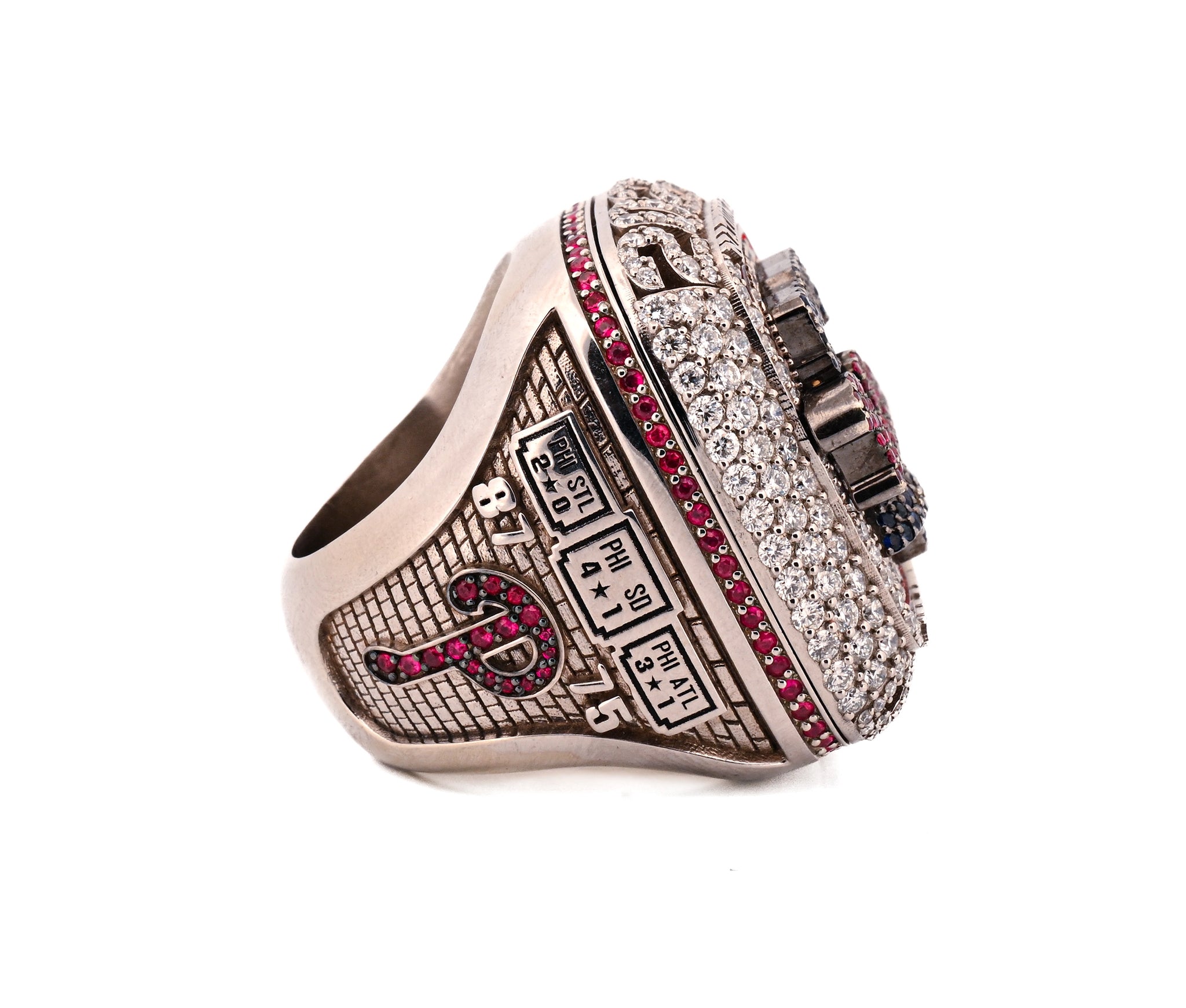 2022 Phillies NL Championship Ring: 10K, Diamond, Sapphire, and Ruby