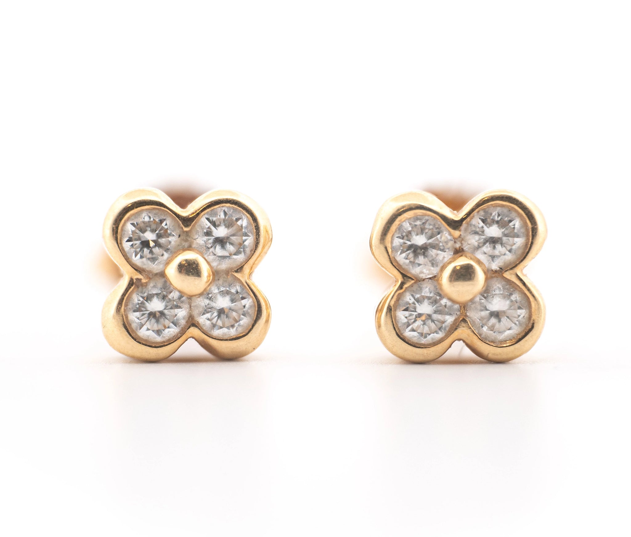 Tiffany & Co. Diamond Flower Earrings