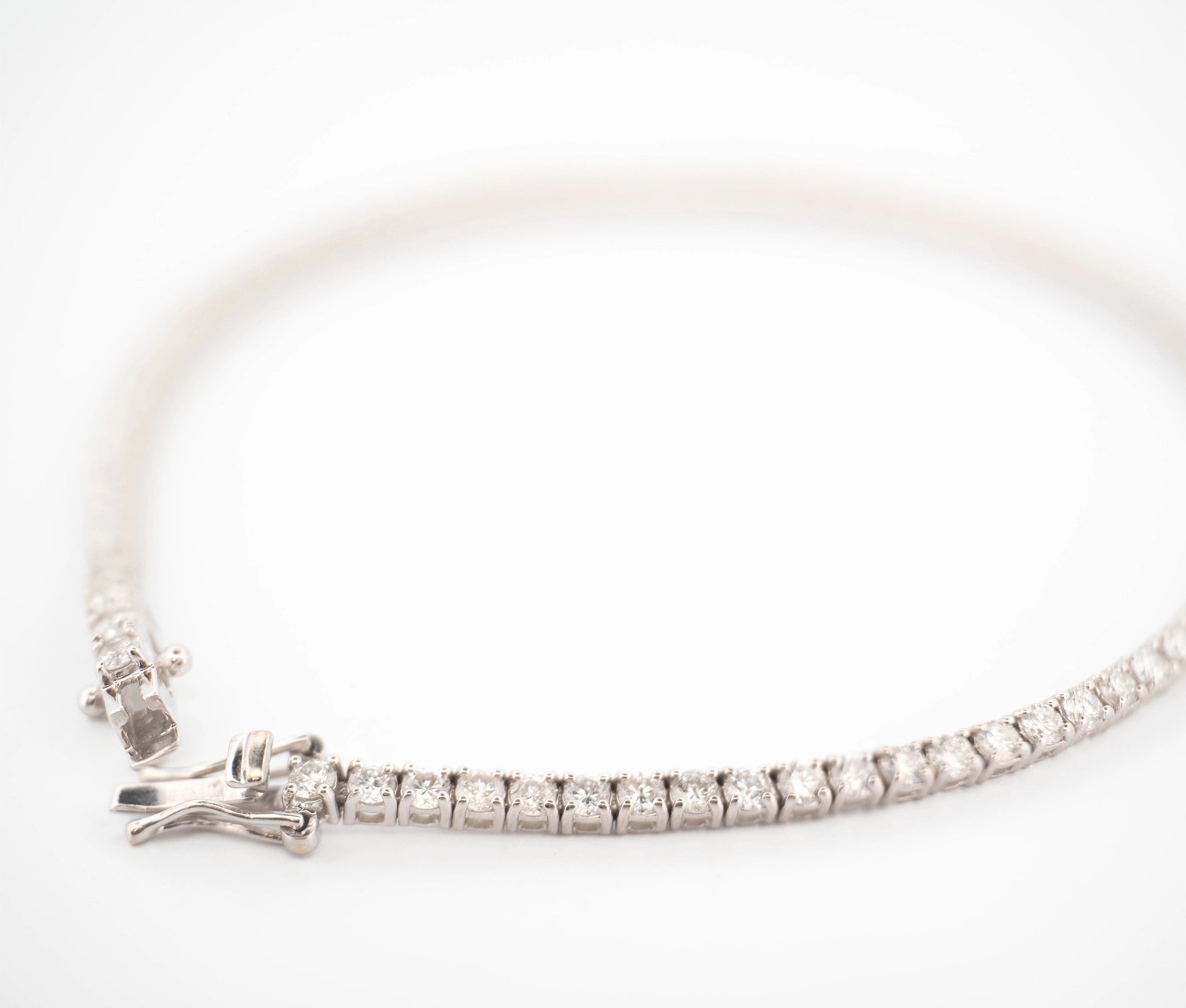 14K White Gold 2.3 cttw. Diamond Bracelet