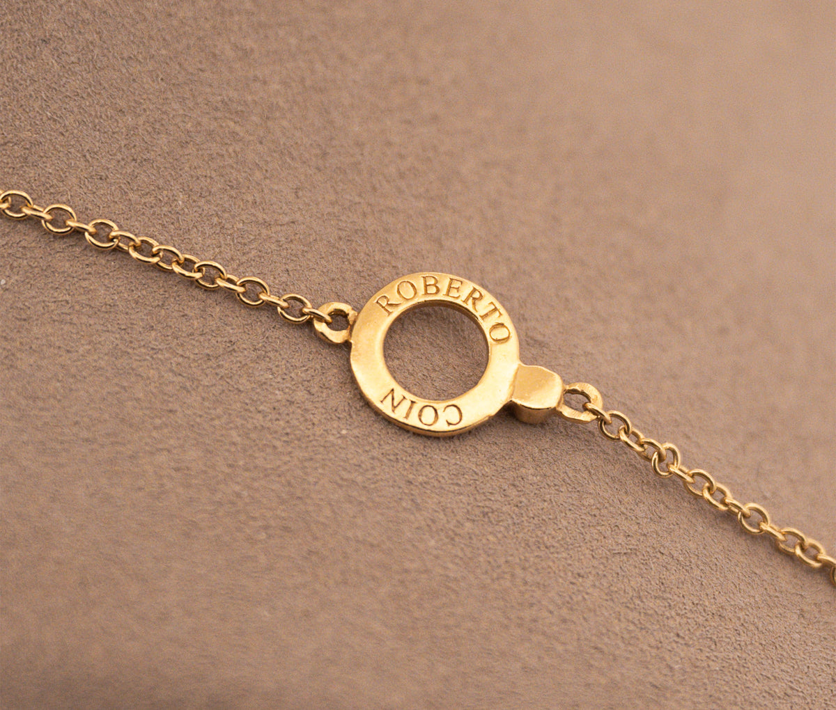 18K Yellow Gold Roberto Coin Lemon Quartz & Diamond Mauresque Enhancer Necklace