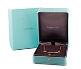 18k Rose Gold Tiffany and Co T Smile Diamond Necklace