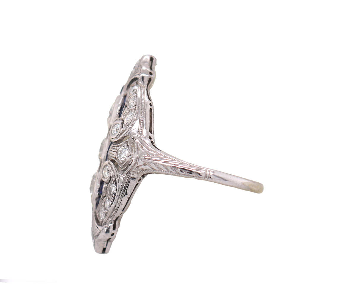 Women's Antique Platinum 1.00ct Diamond Ring