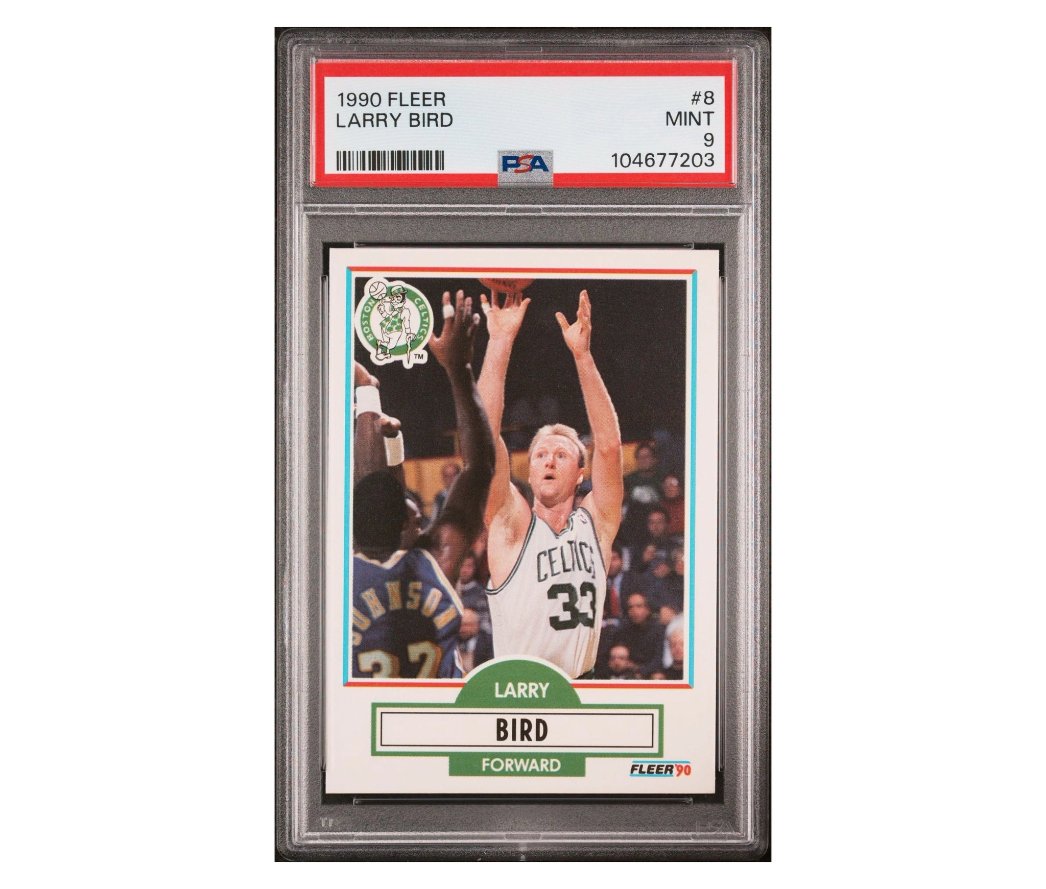 1990 Fleer Larry Bird #8 PSA 9