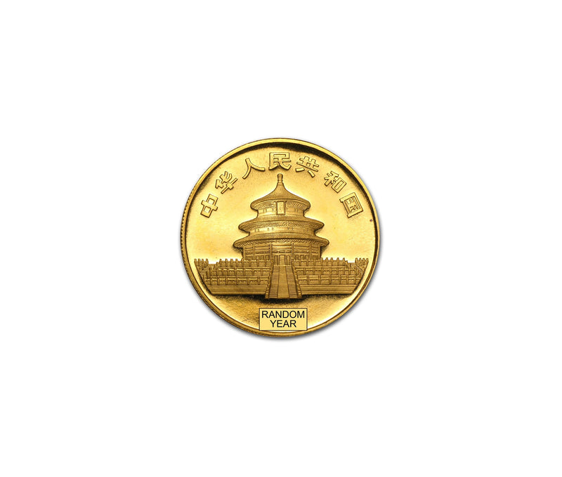 China 1 oz Gold Panda BU (Random Year)