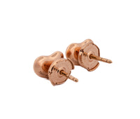 Tiffany & Co. 18k Rose Gold Diamond Bean Earrings by Elsa Peretti