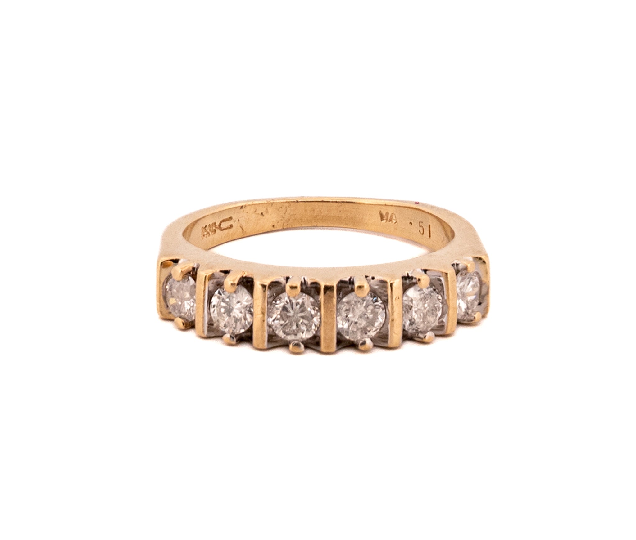 14kt Yellow Gold .43ct Diamond Band