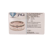 14K White Gold Diamond Band