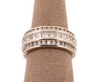 14K White Gold Diamond Band