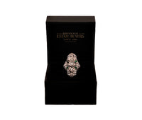 Antique 18K White Gold 0.60Ct Diamond and Green Stone Ring