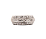 Antique 14K White Gold Diamond Band